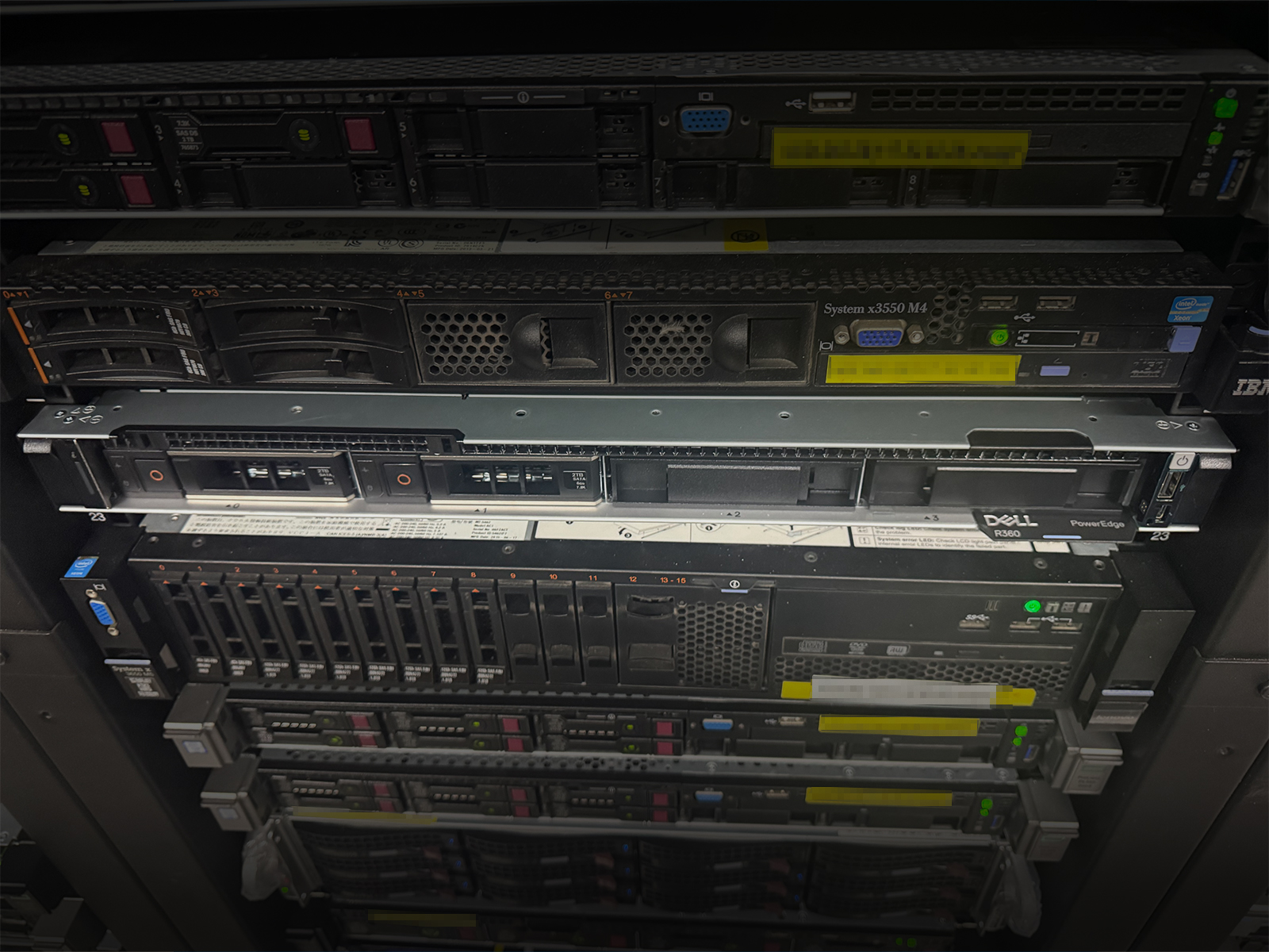 기존 Rack에 Dell R360 서버 추가 증설 완료